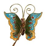 Schmetterling, Deko, Cloisonne Emaille, 0423